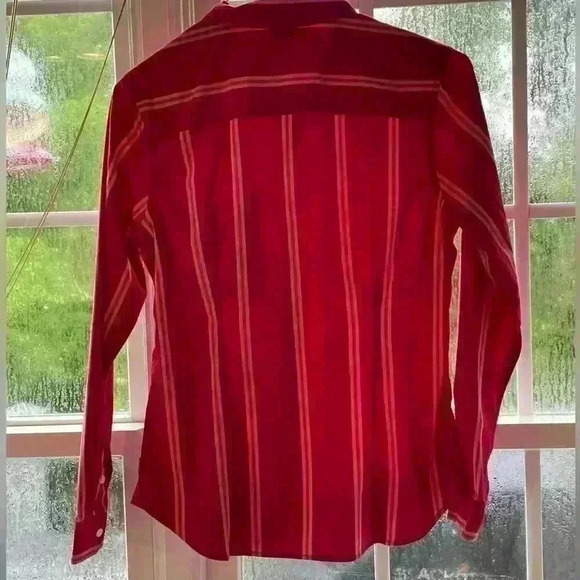 Eddie Bauer Women’s Medium Button Down Striped Long Sleeve - Picture 5 of 6